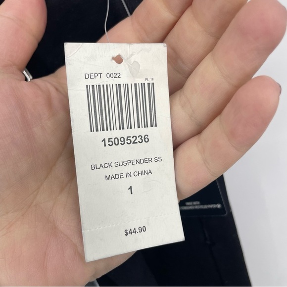 HT DENIM DURA STITCH CONSTRUCTION HI-RISE SUPER SKINNY JEANS BLACK SIZE 1 NWT - Picture 4 of 9